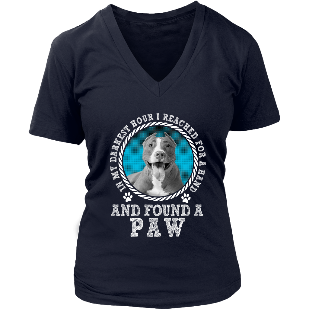 Limited Edition - In My Darkest Hour I Reached For A Hand And Found A Paw Pitbull