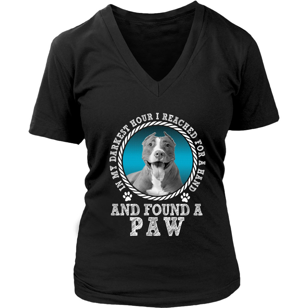 Limited Edition - In My Darkest Hour I Reached For A Hand And Found A Paw Pitbull