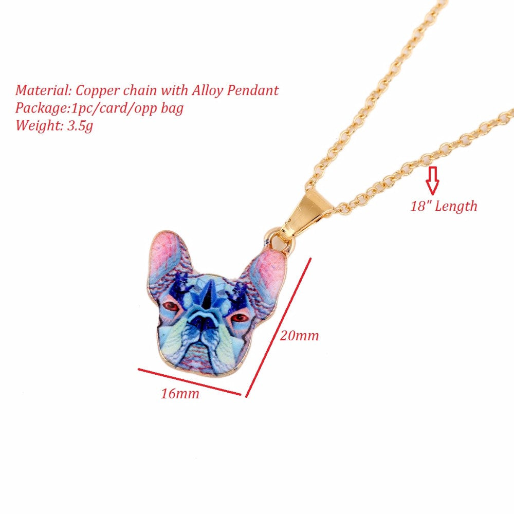 Colorful Chinese Pitbull Necklace