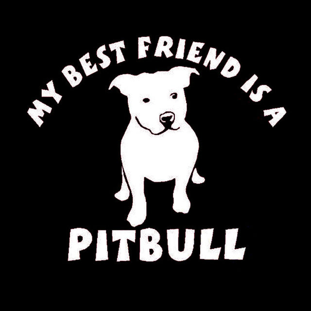 My Best Friend Pitbull Sticker