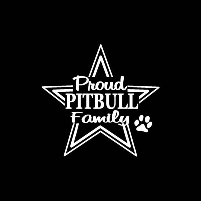 Pround Pitbull Family Sticker