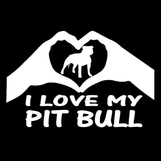 Vinyl Pitbull Sayings Sticker