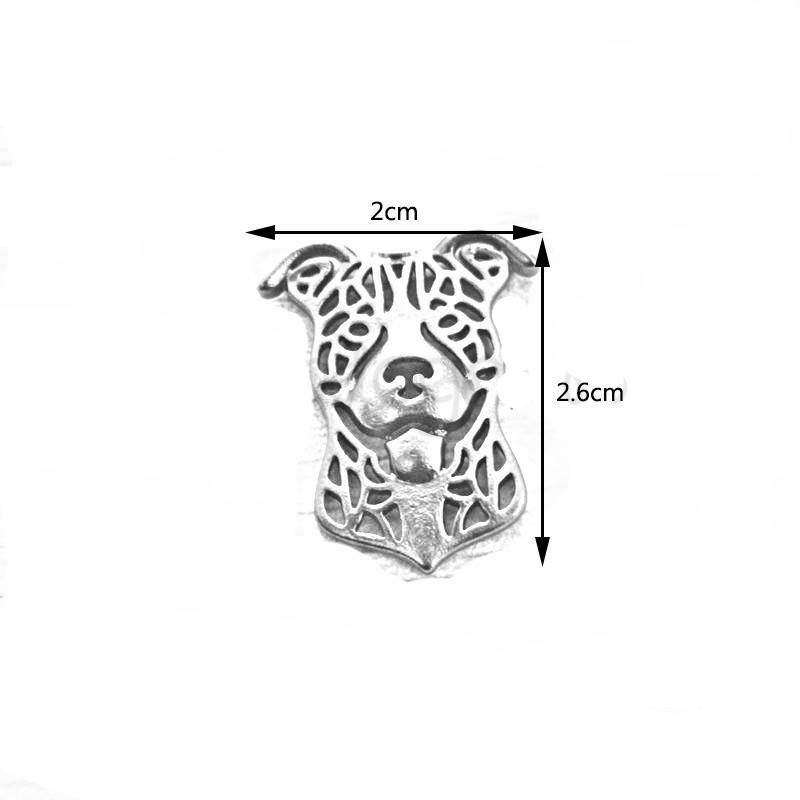 Cute Metal Pitbull Brooch