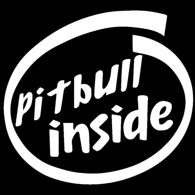 Pitbull Inside Sticker