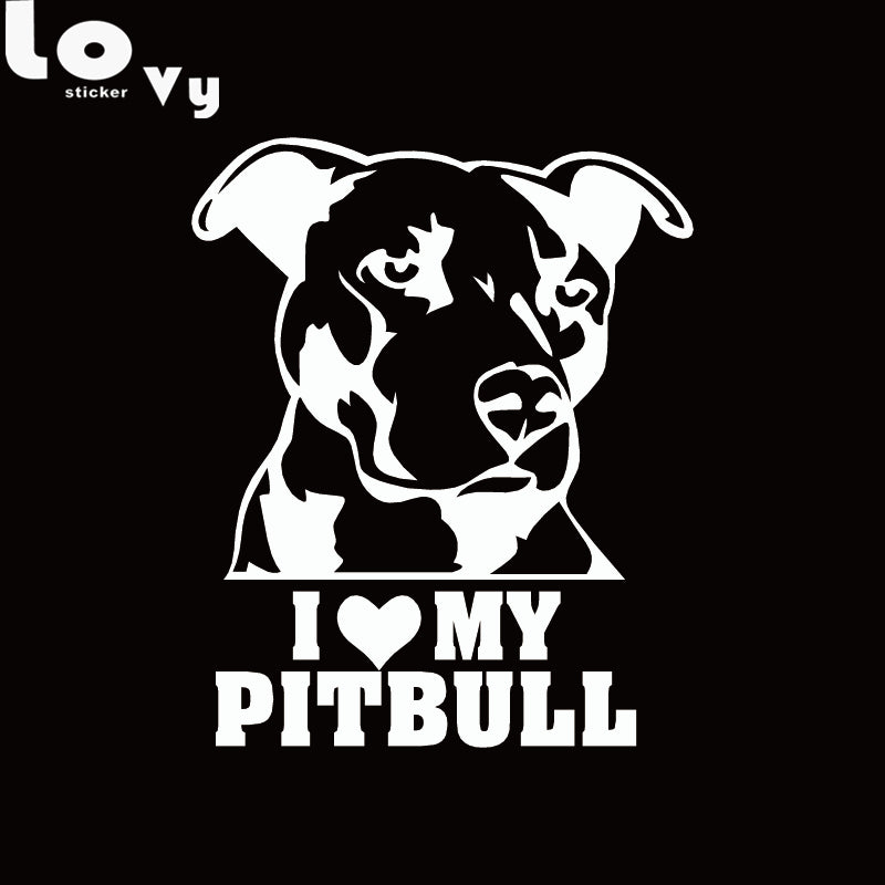 Vinyl Cartoon Pitbull Sticker