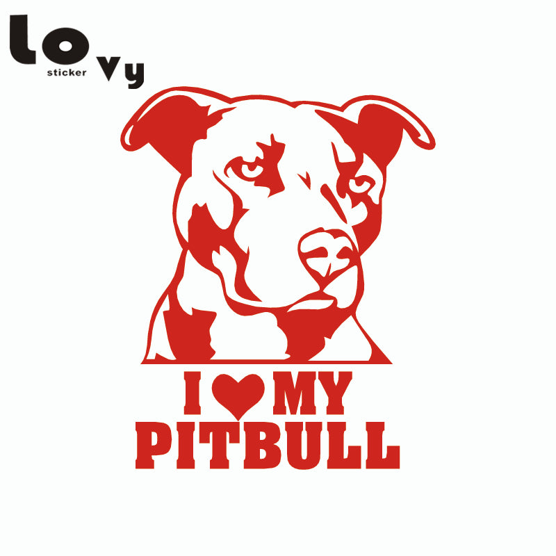 Vinyl Cartoon Pitbull Sticker