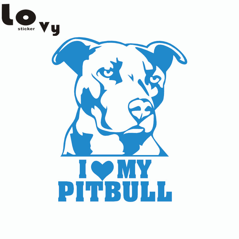 Vinyl Cartoon Pitbull Sticker