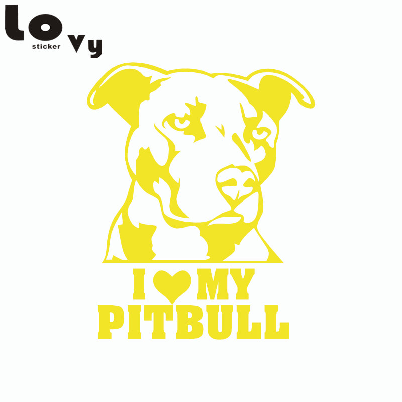 Vinyl Cartoon Pitbull Sticker