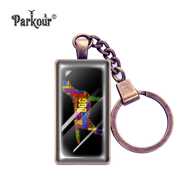 Rectangular Pitbull Keychain