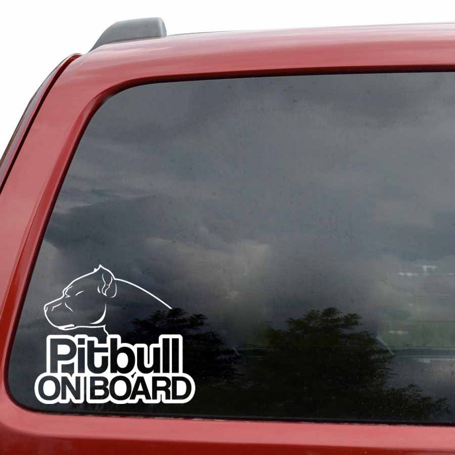 Pitbull On Board Sticker