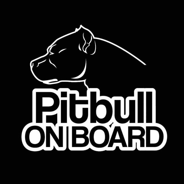 Pitbull On Board Sticker