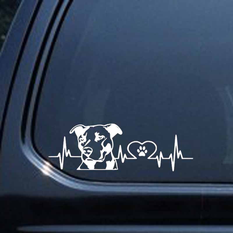 Personality Pitbull Love Sticker
