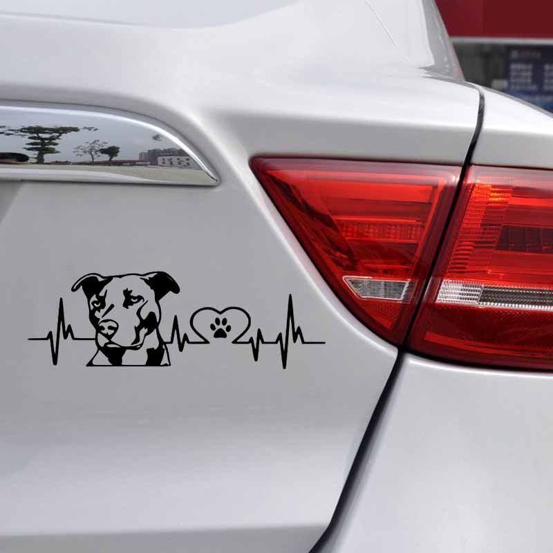 Personality Pitbull Love Sticker