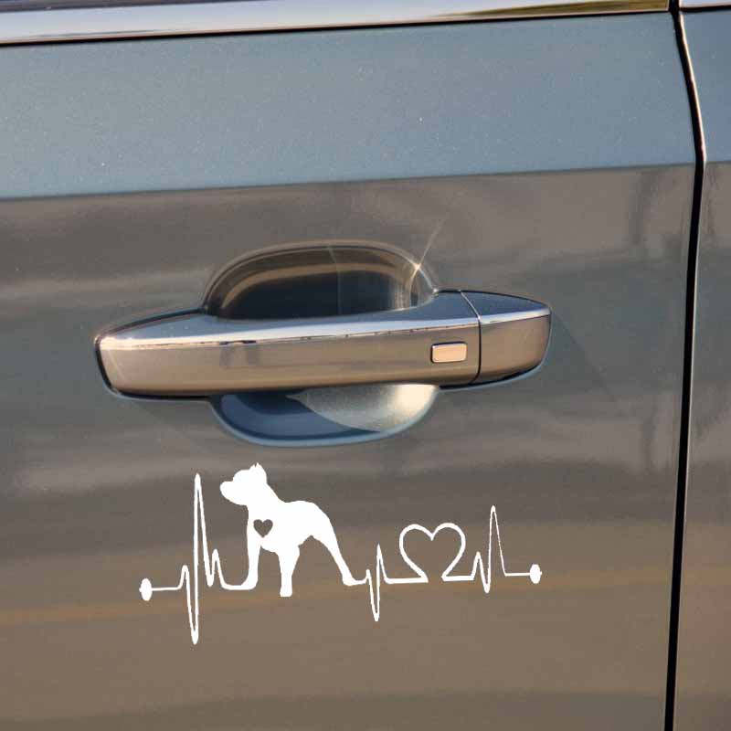 Pitbull Hearbeat Sticker