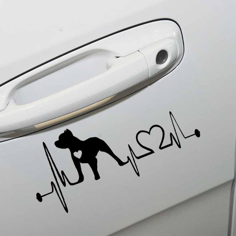 Pitbull Hearbeat Sticker