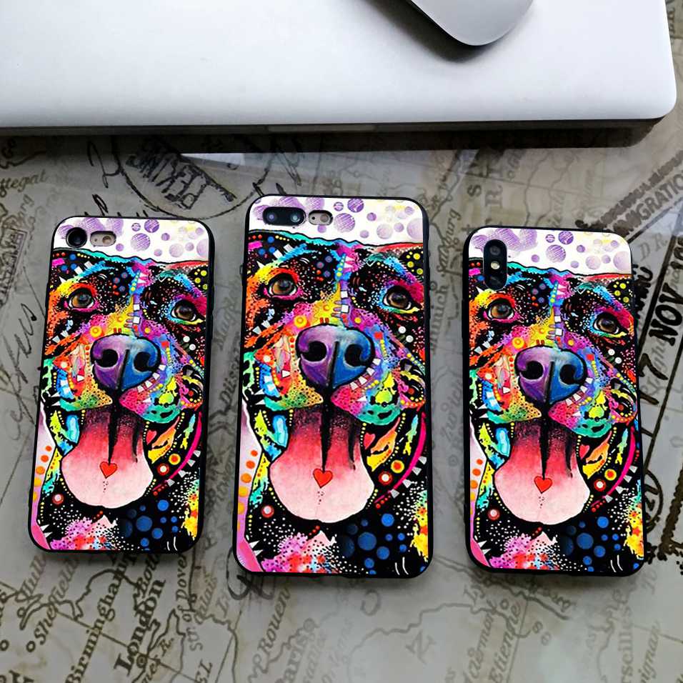 Silicone Pitbull Design Phone Case