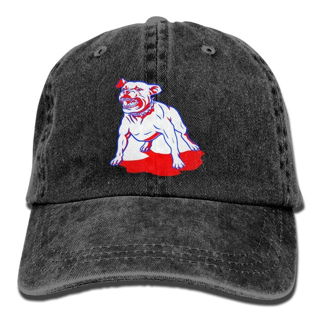Denim Pitbull Print Hat