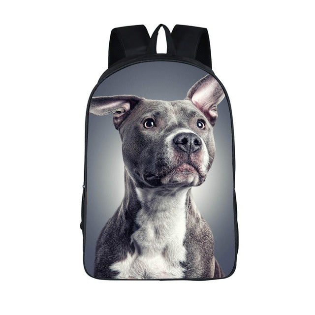 Pitbull Cartoon Bagpack