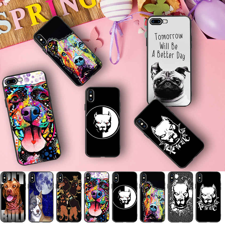 Silicone Pitbull Design Phone Case