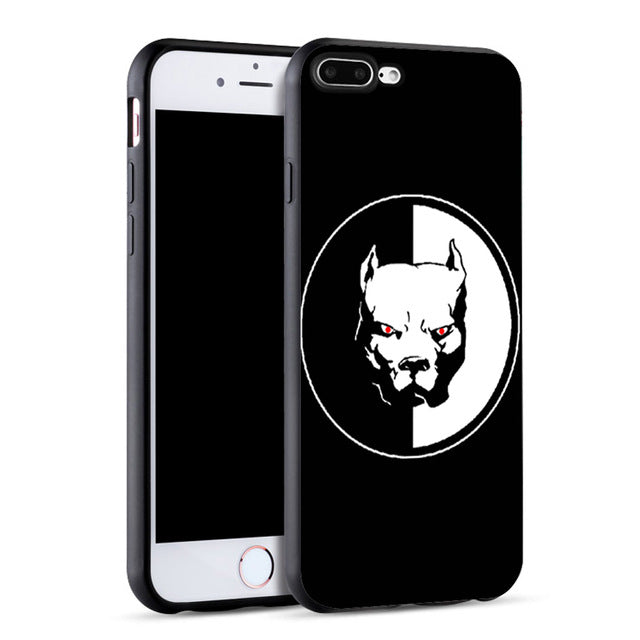 Silicone Pitbull Design Phone Case
