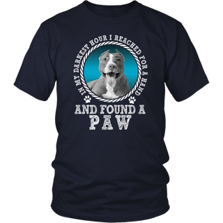 Limited Edition - In My Darkest Hour I Reached For A Hand And Found A Paw Pitbull