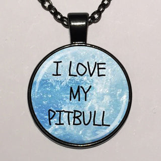 Round Word Pitbull Necklace