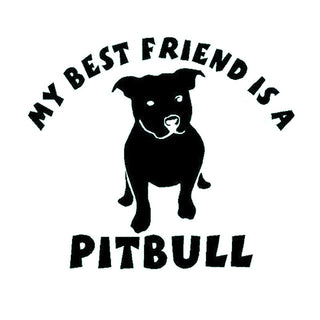 My Best Friend Pitbull Sticker