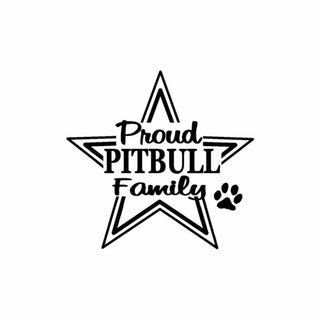 Pround Pitbull Family Sticker