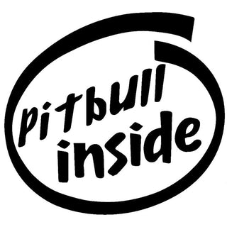 Pitbull Inside Sticker