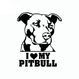 Vinyl Cartoon Pitbull Sticker