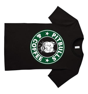 Cotton Cool Pitbull and Coffee T-Shirt
