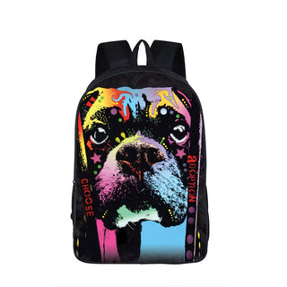 Unisex Pitbull Cartoon Bagpack
