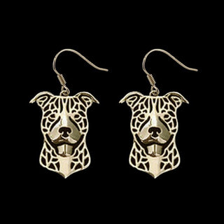 Alloy Plated  Pitbull Earrings