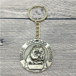 Retro Trendy Pitbull Keychain