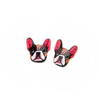 French Pitbull Stud Earrings